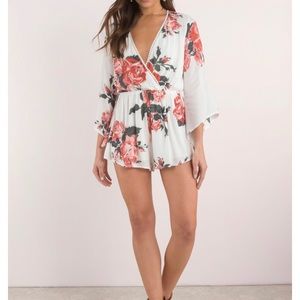Tobi Floral White Romper